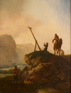 Kruis aan de weg by Johan Hendrik Weissenbruch