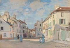 L'Ancienne rue de la Chaussée, Argenteuil by Claude Monet