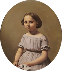 La fille aînée de M. Edouard Delalain by Jean-Baptiste-Camille Corot