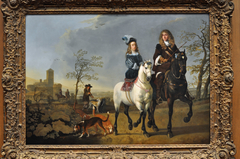 Lady and Gentleman on Horseback by Aelbert Cuyp