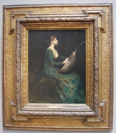 Lady with a Lute by Thomas Wilmer Dewing