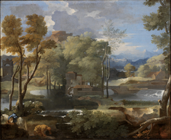 Landscape with a Mill by Sébastien Bourdon