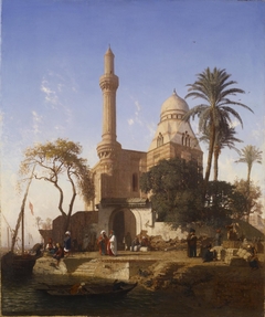 Landscape with Mosque by Prosper Marilhat