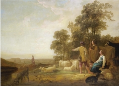 Landscape with Shepherds and Shepherdesses by Aelbert Cuyp