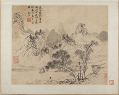 Landscapes (Shanshui huace 山水畫冊) by Wen Jia