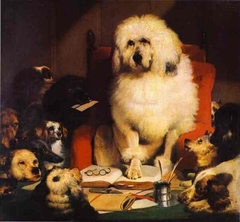 Laying Down the Law by Edwin Henry Landseer