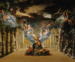 Le Palais du Temps Décor pour le prologue d'"Atys", tragédie lyrique de Lully by Jacques Vigouroux Duplessis