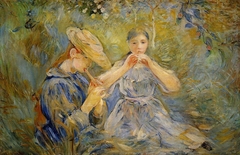 Les Flageolets by Berthe Morisot