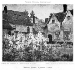 Lilies in the Courtyard of a House of Rest at Bruges by Juliette Wytsman