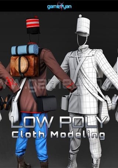 Low poly cloth modeling animation by GameYan Studio