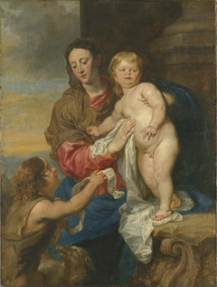 Madonna and Child with Child St John by Anthony van Dyck