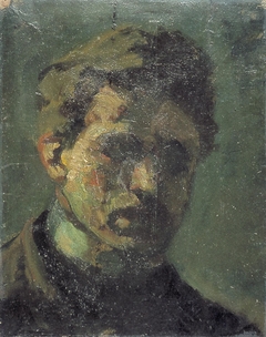 Mannenportret (zelfportret?) by Theo van Doesburg