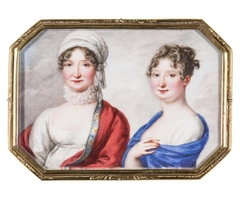 Maria Amalia, Queen of Sachsen and daughter Princess Maria Augusta by Franziska Schöpfer