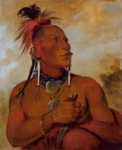 Meach-o-shín-gaw, Little White Bear, a Distinguished Brave by George Catlin