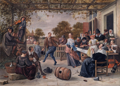 Merry Company with a Dancing Couple by Jan Steen