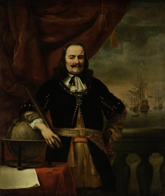 Michiel de Ruyter as Lieutenant-Admiral by Ferdinand Bol