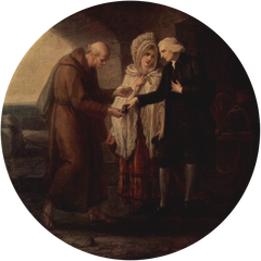 Monk from Calais by Angelica Kauffman