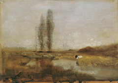 Moorlandschaft bei Lundenburg by Emil Jakob Schindler