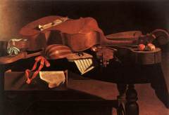 Musical instruments by Evaristo Baschenis