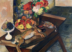 Nature morte au lapin et à la perdrix by Suzanne Valadon