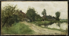 Near Breukelen on the Vecht by Nicolaas Bastert