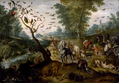 Noah's Family Assembling Animals before the Ark by Jan van Kessel