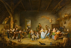 Noordhollandse boerenbruiloft by Johannes Petrus van Horstok