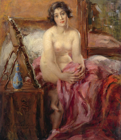 Nude Portrait by Vitaly Gavrilovitsj Tichov