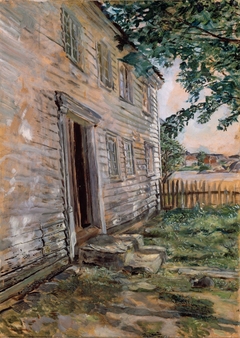 Old house at Brekkestø by Christian Krohg