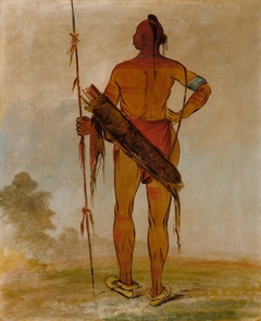 Pa-hú-sha, White Hair, the Younger, a Band Chief by George Catlin