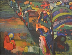 Painting with Houses by Wassily Kandinsky