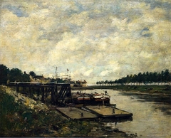 Paisaje fluvial by Eugène Louis Boudin