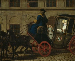 Pamela leaves Mr B's house in Bedfordshire by Joseph Highmore