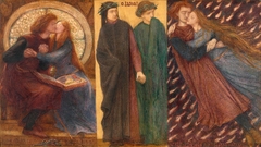 Paolo and Francesca da Rimini by Dante Gabriel Rossetti