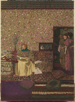 Personnages dans un intérieur. L'intimité by Édouard Vuillard