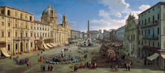 Piazza Navona, Rome by Gaspar van Wittel