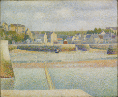 Port-en-Bessin: The Outer Harbor (Low Tide) by Georges Seurat