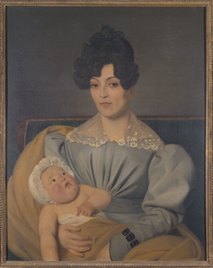 Portrait de Zulma Carraud et de son fils Ivan âgé de six mois by Édouard Viénot