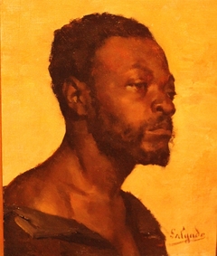 portrait of a African by Veloso Salgado