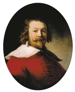 Portrait of a Man Wearing a Red Doublet by Rembrandt