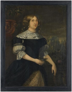 Portrait of a unknown woman by Julius de Geest