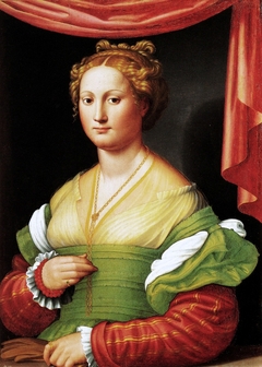 Portrait of a woman by Innocenzo di Pietro Francucci da Imola