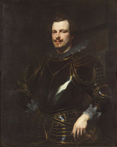 Portrait of an Italian Nobleman in Armor by Anthony van Dyck