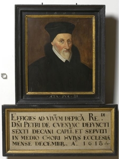 Portrait of Dean Petrus Cuenync by Pieter Claeissens