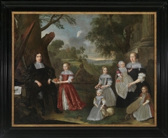 Portrait of een familie, traditioneel genaamd Smeding by Johannes Heimans