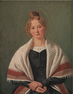 Portrait of Hanne Wanscher, née Wegener by Constantin Hansen