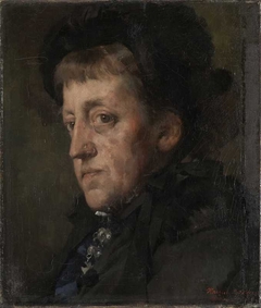 Portrait of Kitty (Christine) Lange Kielland by Harriet Backer