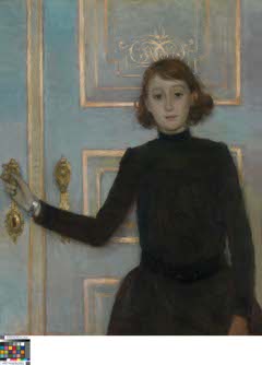 Portrait of Marguerite van Mons by Théo van Rysselberghe