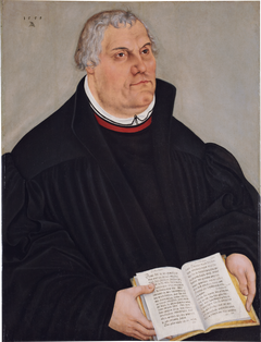 Portrait of Martin Luther by Lucas Cranach the Younger