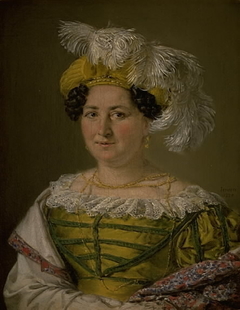 Portrait of Mrs. Pauline Hagen by Christian Albrecht Jensen